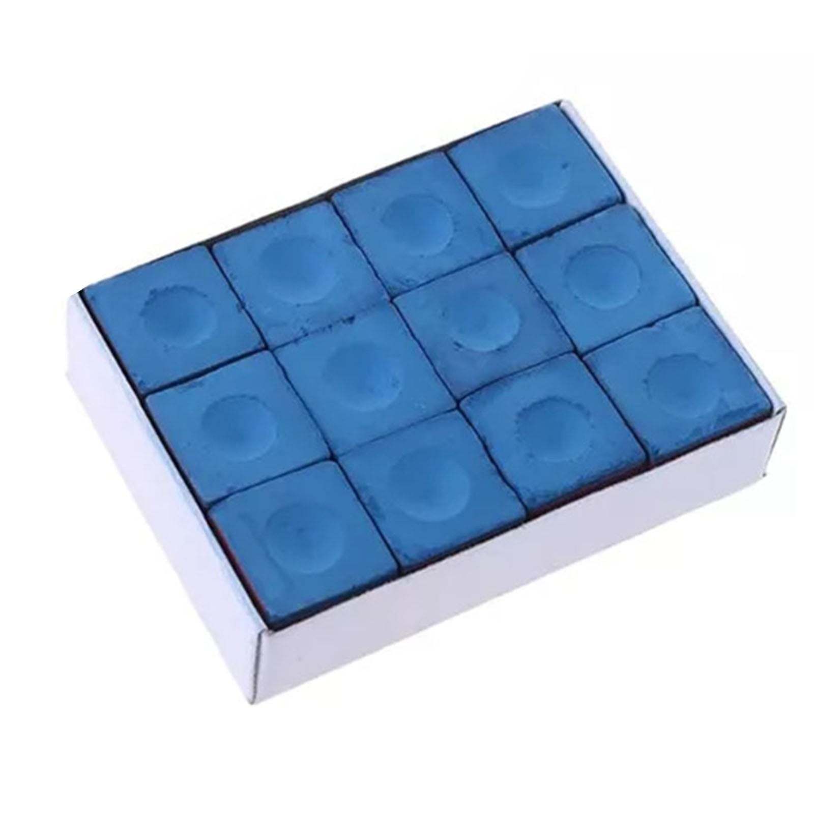 12 Pcs Cubes Chalk Blue, Snooker & Pool Pioneer Cue Chalk, Billiards ...