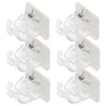 thumbnail image 1 of FUEENIRVA 6Pcs No Drilling Adhesive Curtain Rod Holder for Bathroom and Kitchen Use, 1 of 6