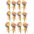 thumbnail image 1 of 12 Pcs DIY Flower Bouquet Craft Kit, Handmade Paper Flower Crafts, Mother's Day Thankful Gift, Make Your Own Flower Bouquet & Greeting Cards for Women, 1 of 7