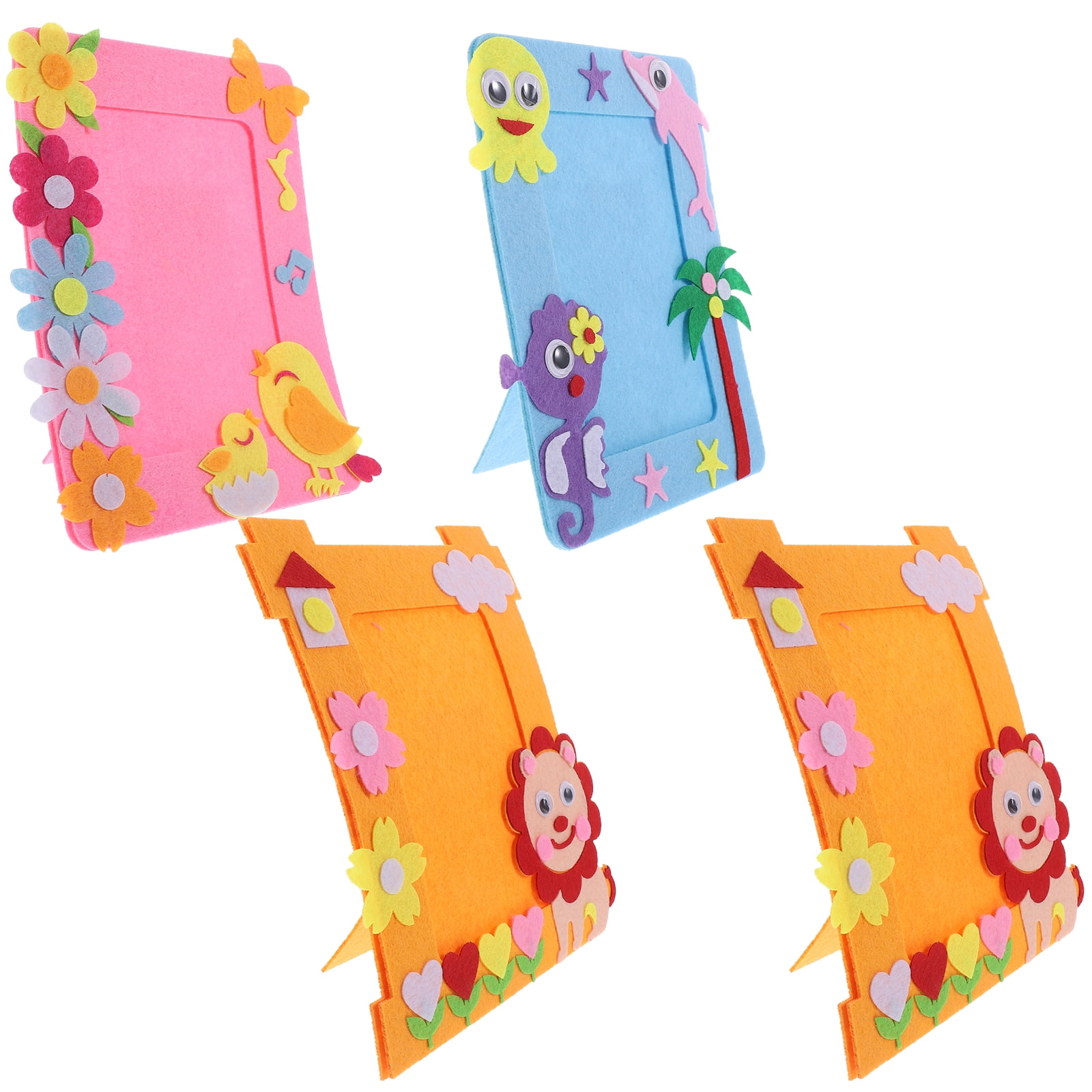 12 Pcs DIY Photo Frame Picture Frames Kits Photo Frame Craft Non Woven