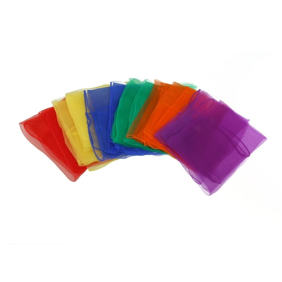 12 Pcs Dance Scarves Rhythm Scarf Juggling Colorful for Kids Dancing Children Miss