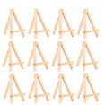 12 Pcs Decor Mini Eassel Stand Mini Display Easel Smooth Edge Easels Childrens Easel Mini Wooden