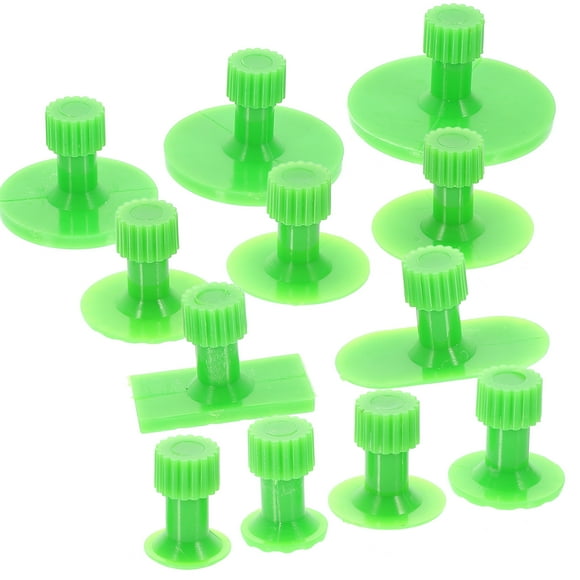 12 Pcs Dent Repair Suction Cup Cars Paintless Pull Tab Mini Puller Tool Remover Abs