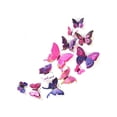 thumbnail image 1 of 12 Pcs Double-decker DIY 3D Artificial Butterflies Stickers for Home Refrigerator Tile Decor, 1 of 1