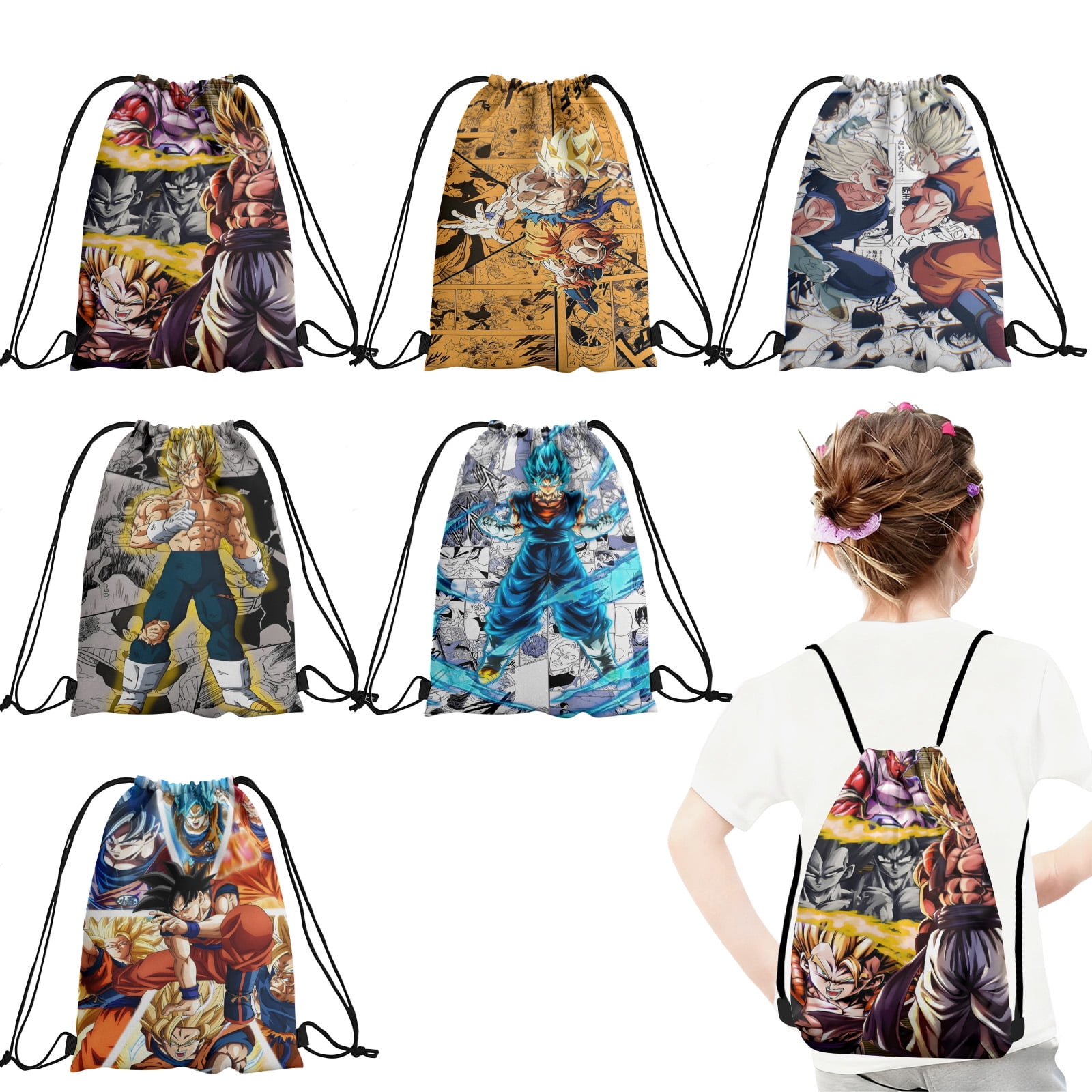 12 Pcs Dragonb-all Candy Drawstring Bag Drawstring Goodie Favor Bags ...
