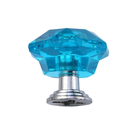 12 Pcs Dresser Crystal Knobs 30mm Glass Pull for Cabinets and Drawers Knobs for Dresser Drawers and Kitchen(Classic Style)