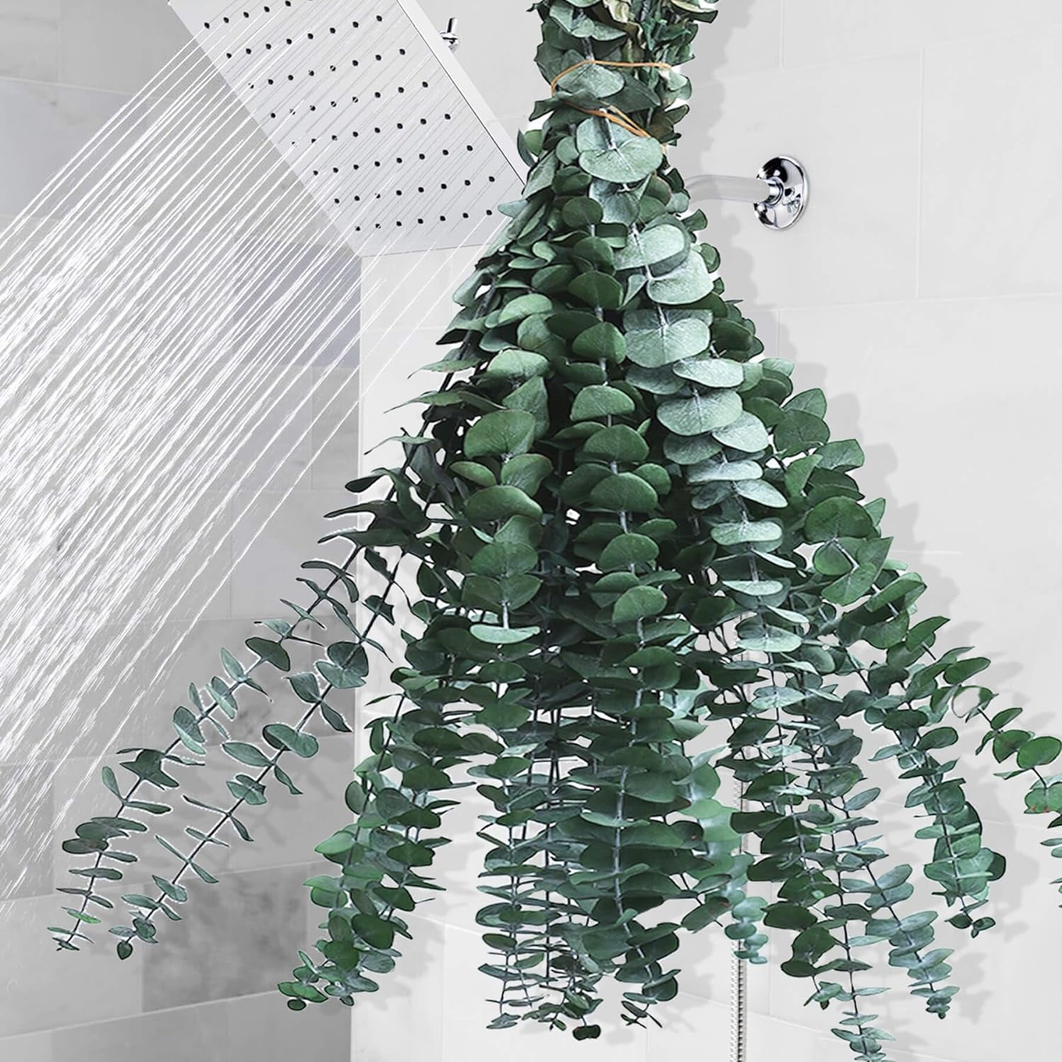 12 Pcs Dried Preserved Eucalyptus Stems Bundle, 17" 100% Natural Eucalyptus Plant, Fresh Eucalyptus for Shower Hanging, Dried Flowers Arrangement Home Decor (Green)