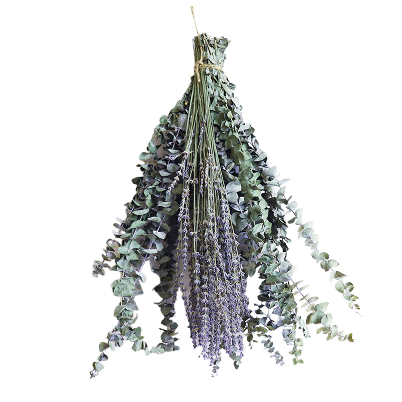 12 Pcs Dried Preserved Stems & Lavender Flowers Bundles For Shower 18In