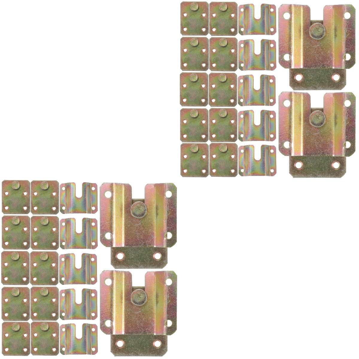 12 Pcs Embedded Bracket Easel Z Clip Wall Mounted Clothes Hanger Metal Hangers Interlocking