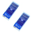 thumbnail image 1 of 12 Pcs Erasable Gel Ink Pens Retractable Pens Ink Smooth Writing Pens 0.5mm Fine Point Pen Smooth Writing Pen Cute Erasable Pens for Office Pens Women Men Pens, 6.1"x2.55", Blue, 1 of 9