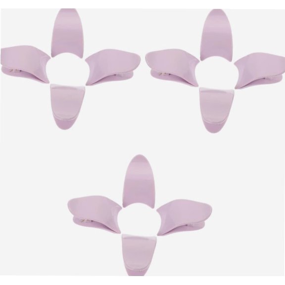 12 Pcs False Eyelash Auxiliary Purple Abs Clip Fake Eyelashes