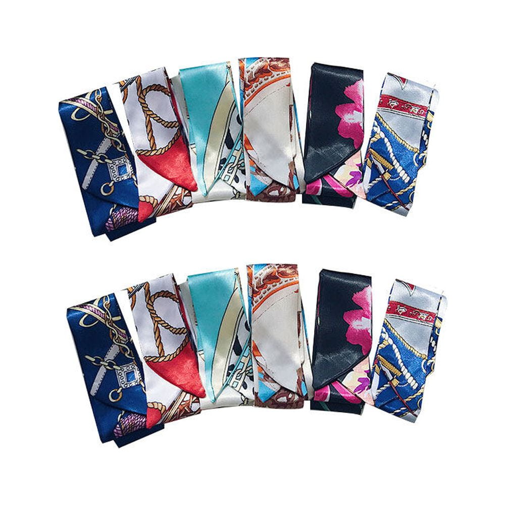 12 Pcs Fashion Bag Handbag Handle Ribbon Scarf Package Band Hair