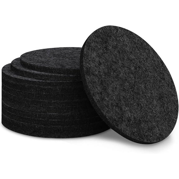 12 Pcs Felt Drink Coasters, 4 Inch Round Absorbent Felt Coasters for Drinks, Thickened Absorbent Coaster for Home Decor Coffee Tabletop Protection