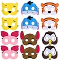 thumbnail image 1 of 12 Pcs Felt Masks for Inspired Pooh Party - Perfect for Birthday Gift, Party Favor, Cosplay, 1 of 1