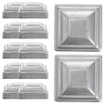 thumbnail image 1 of 12 Pcs Fence Post Caps Replacement Accessory Railing Iron Sheet, 1 of 6