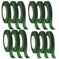 thumbnail image 1 of 12 Pcs Floral Tape Florist Stem Wrap Green for Bouquet Flowers and Crafts Making, 1 of 7