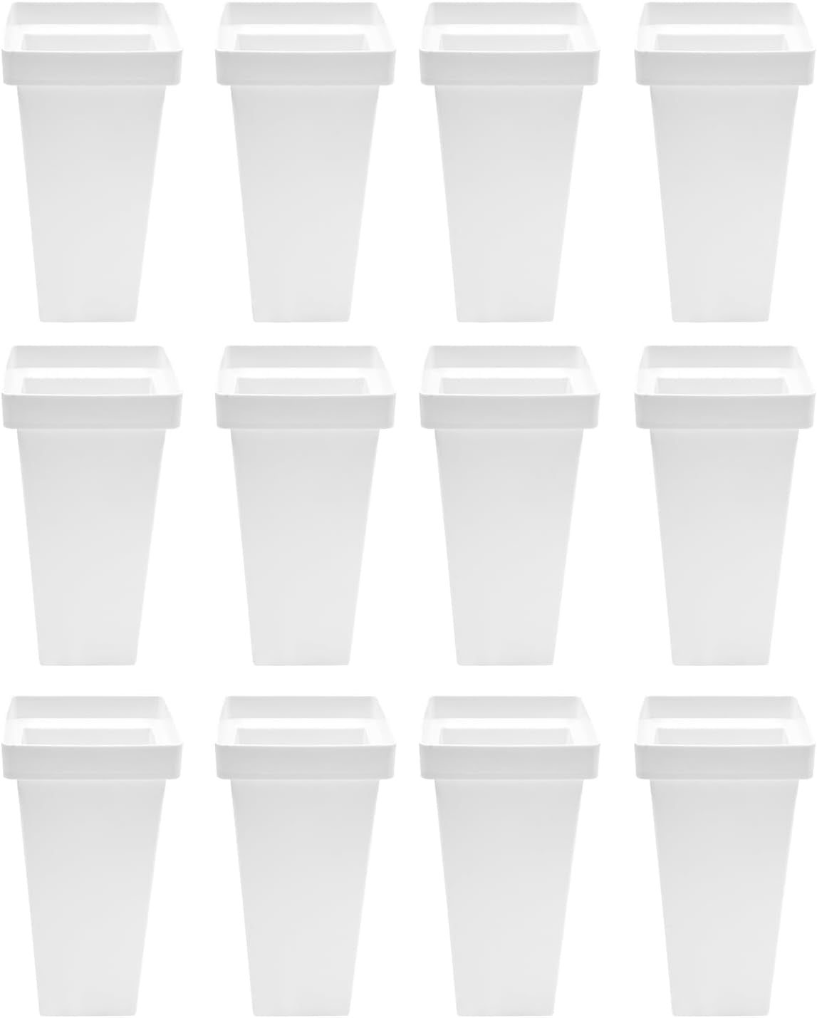 12 Pcs Flower Buckets 13.4 Inch Plastic Flower Bucket for Cut Flowers ...