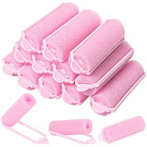 12 Pcs Foam Sponge Hair Rollers 2.4 Inch Hair Curlers to Sleep In Soft Sleep Rollers for Curls Style Heatless Curler Hair Christmas Party Hairstyles