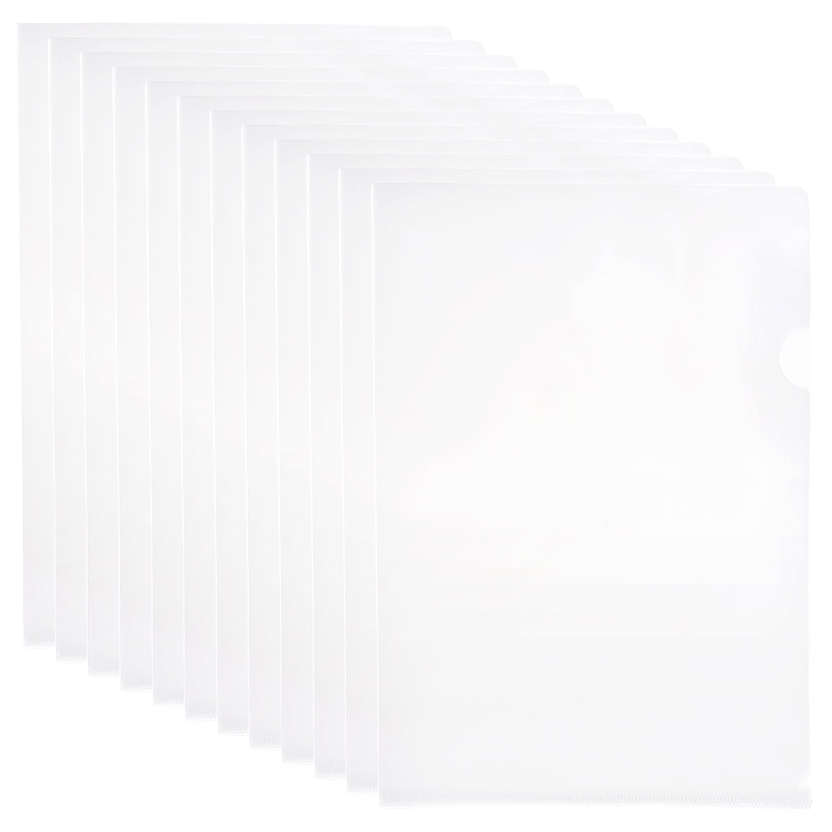 12 Pcs Folders Clear Document Folder Clear File Folder Clear Cover Report Folder File Folder