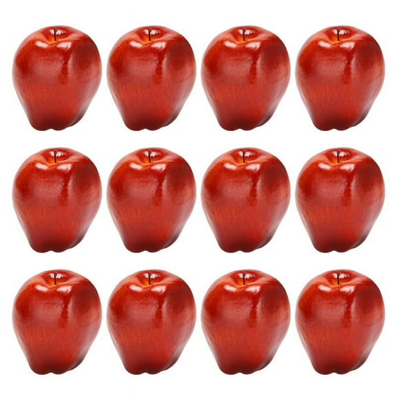 12 Pcs Fruit Apples Artificial Apples Lifelike Simulation Red Apples Home House Decor for Still Life Kitchen Decor