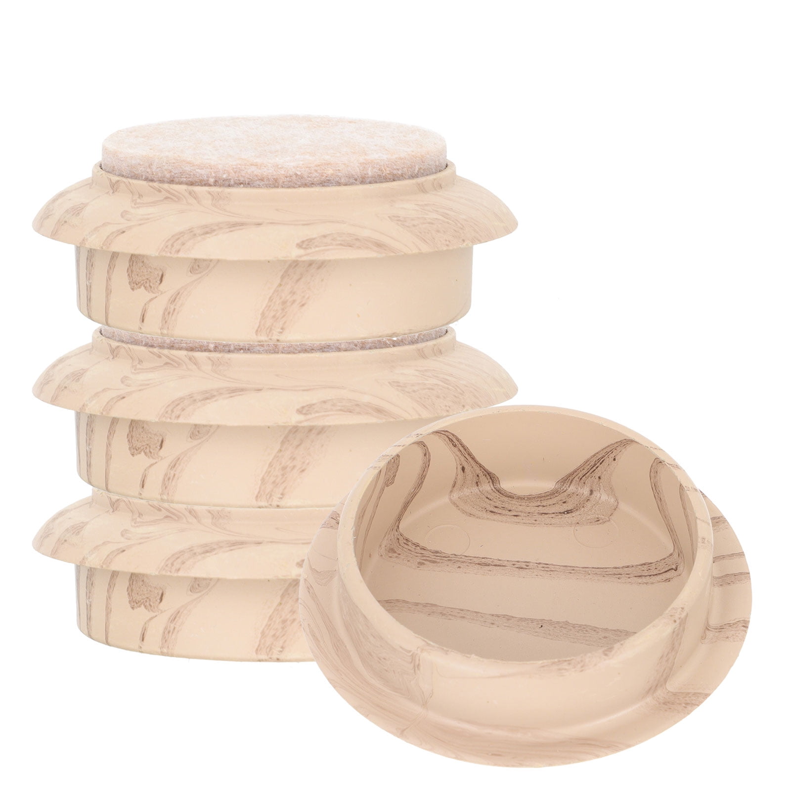 12 Pcs Furniture Coasters Furniture Caster Cups Bed Stoppers Round Furniture Casters Leg Floor