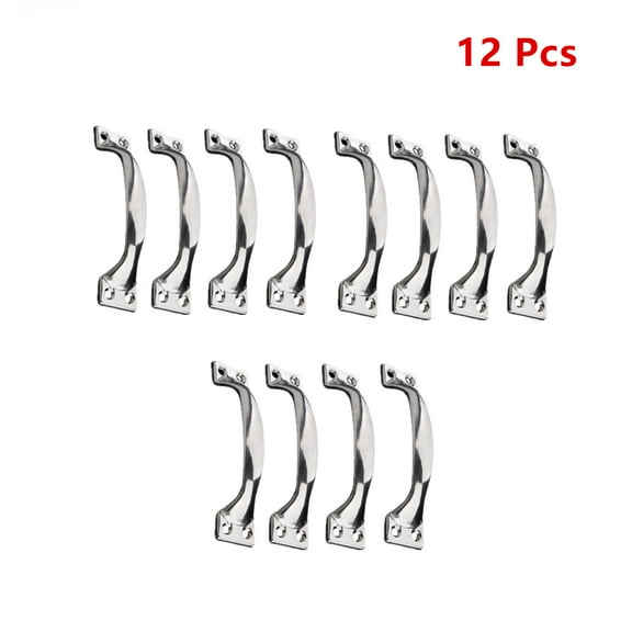 12 Pcs Garage Door Handle Shed Handles Cupboard Push Pull for Wooden Doors