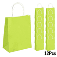 thumbnail image 1 of 12 Pcs Gift Bags Kraft Paper Bags with Handles for Birthday Party Favor Bags, 1 of 9