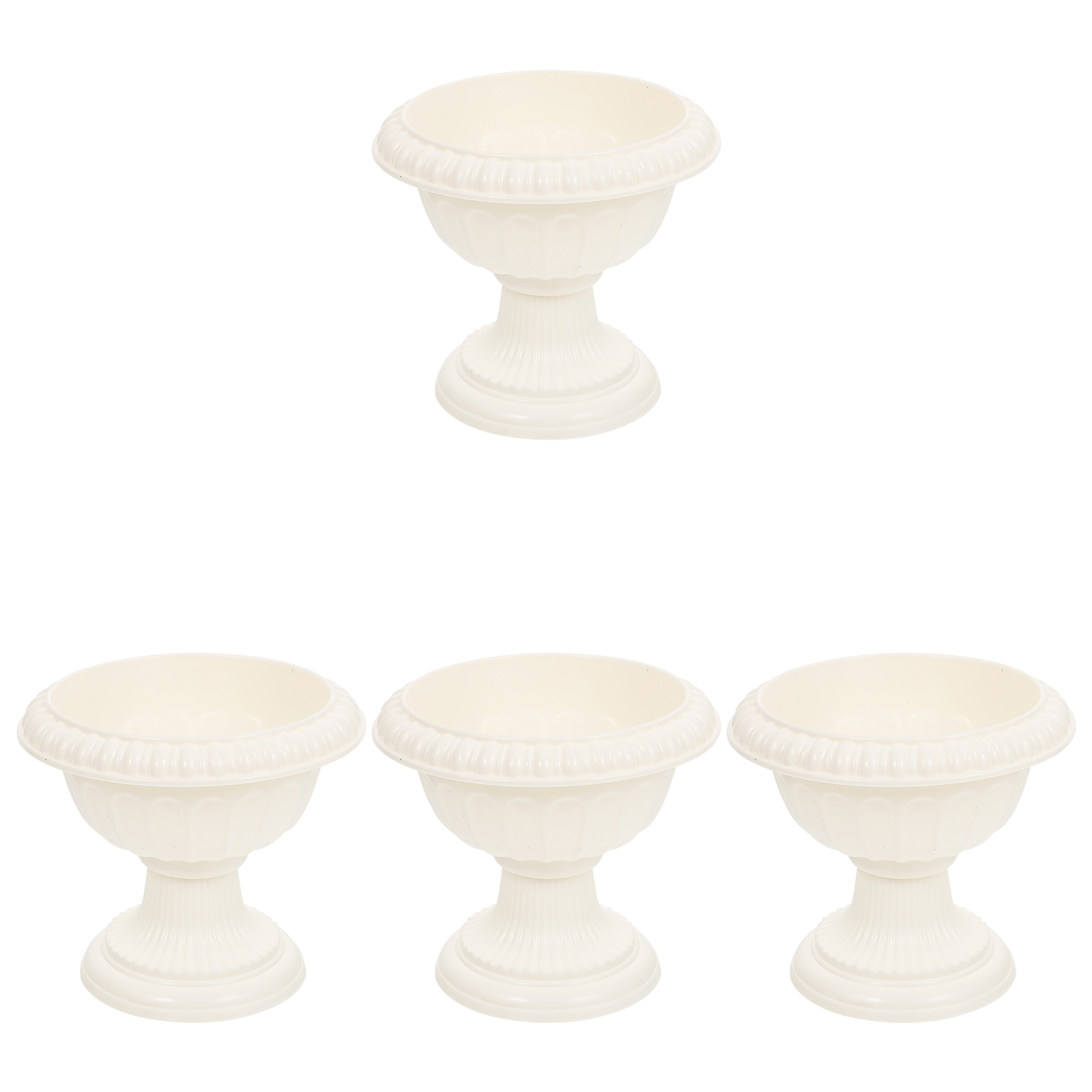12 Pcs Grecian Flower Pots European Style Plastic Gardening Flowerpots