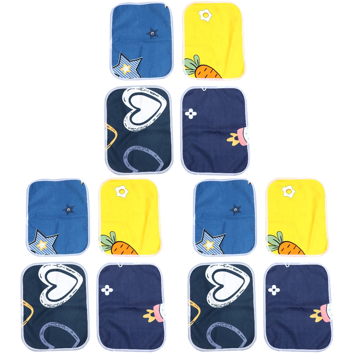 12 Pcs Guinea Pig Pad Cage Liners Mattress Reusable Hamster Bedding