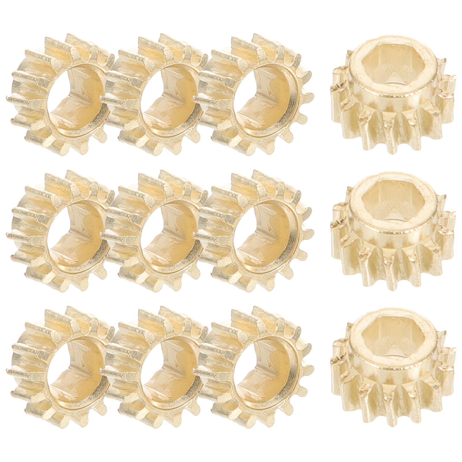 12 Pcs Guitar Hex Gear Tuning Peg Button Gears Bass Electric Head Tuner