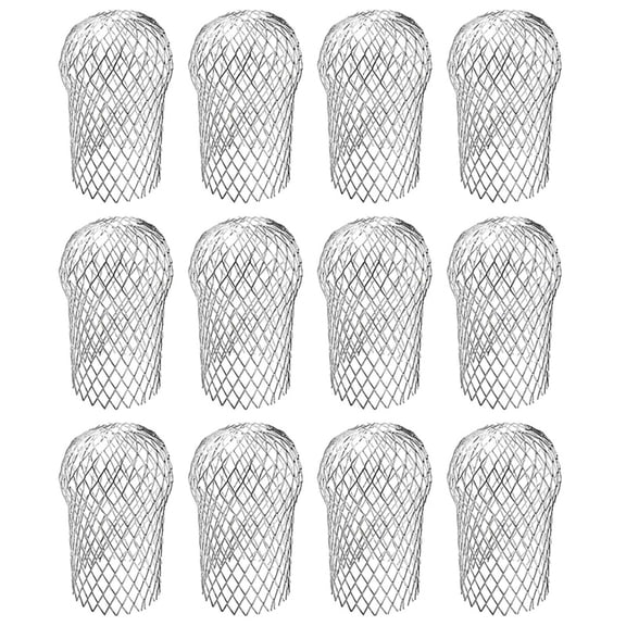 12 Pcs Gutter Downspout Guards 3.5 Inch Aluminum Leaf Filter Strainer Expandable Gutter Downspout Protector