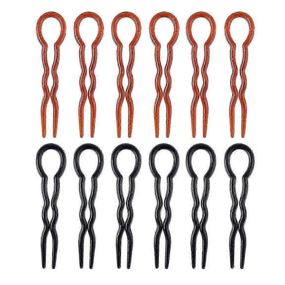 12 Pcs Hair Clip Women Spiral Hair Pin Clips French Stick Clip Pins Hair Pins Wavy Hair Sticks