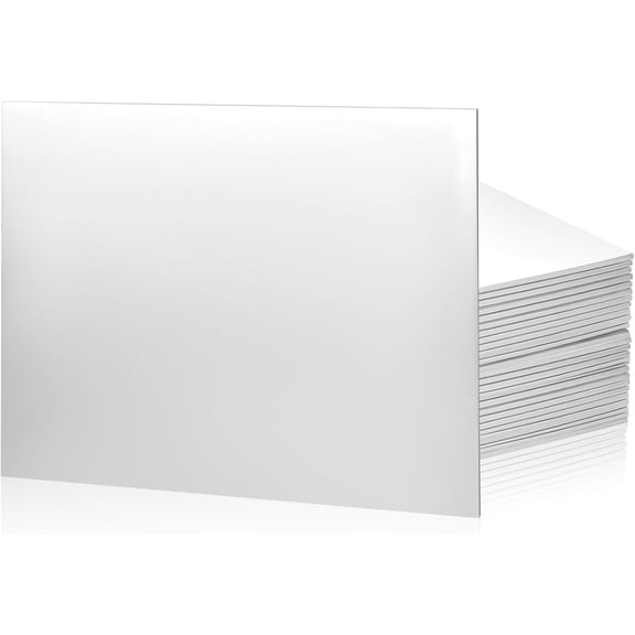 12 Pcs Half Sheet Rectangle Cake Drum Board 1/4 Inch Thick Foil Corrugated Base 14 x 19 Inch White