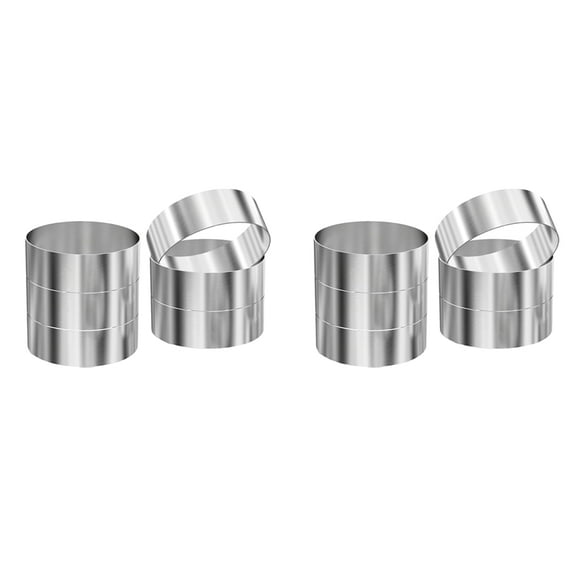 12 Pcs Hamburger Bun Rings,Burger Mold,4 Inch Large Ring Molds for Cooking, for Fried Eggs,Crumpets
