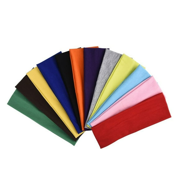 12 Pcs Headband for Men Yoga Headband Men Gym Headbands Sweatband Head Sweat Headband Sports Headbands Men and Women