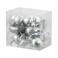 thumbnail image 1 of 12 Pcs Heart Ornaments Set Christmas Tree Decorations PVC Hanging Balls for Valentine's Day Party Home Festive Decor(Silver), 1 of 1