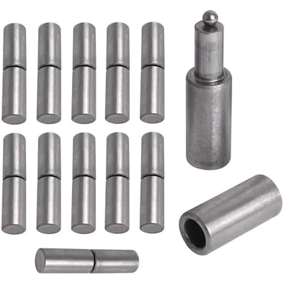 12 Pcs Heavy Duty Gate Hinges - 4 1" Weldable Barrel Hinge, Suitable for Iron Doors & Metal Gates, Capacity 1200 Lbs$$Tools & Hardware Other