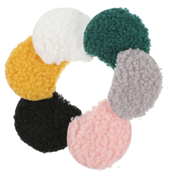 12 Pcs Home Forniture Decor Hair Bands Furry Mouse Ears DIY Headband Kit Plush Animal Accessories Handmade Fleece