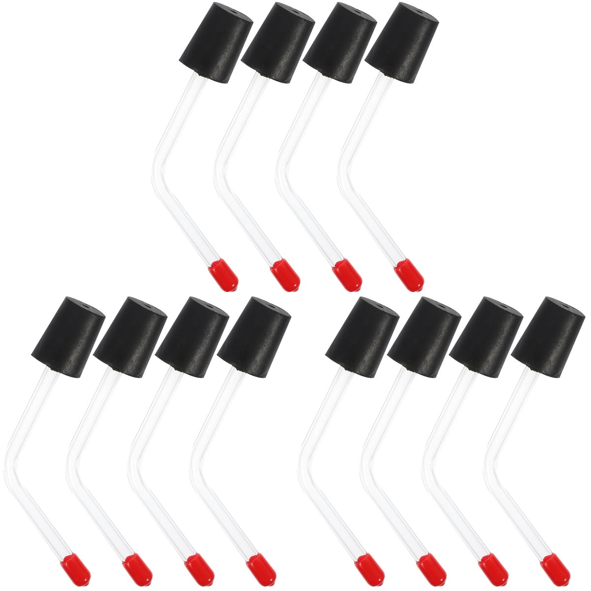 12 Pcs Hummingbird Feeder Bottle Plug Design Water Feeder Glass