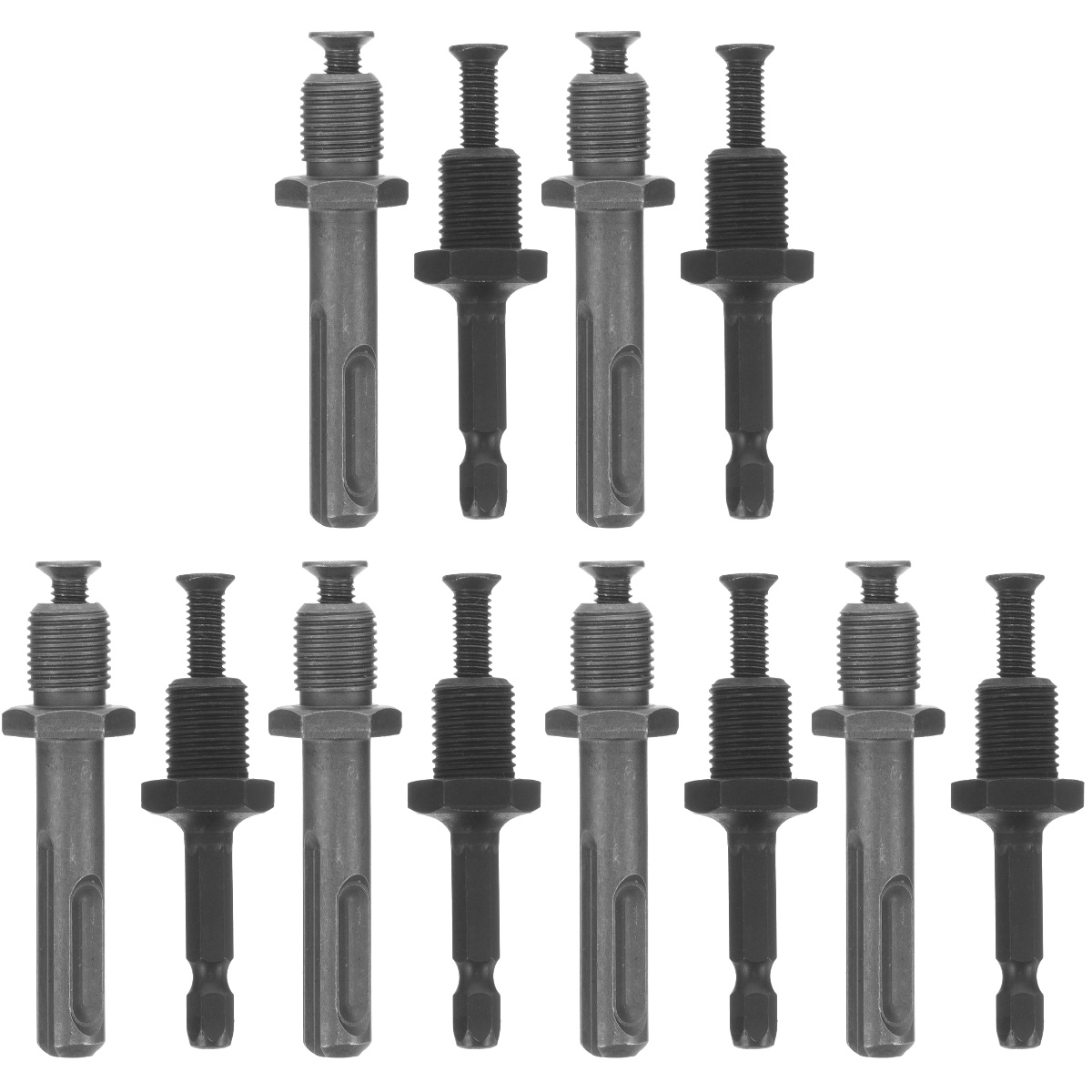 12 Pcs Impact Driver Adapter Socket Adapter Impact Socket Adapter