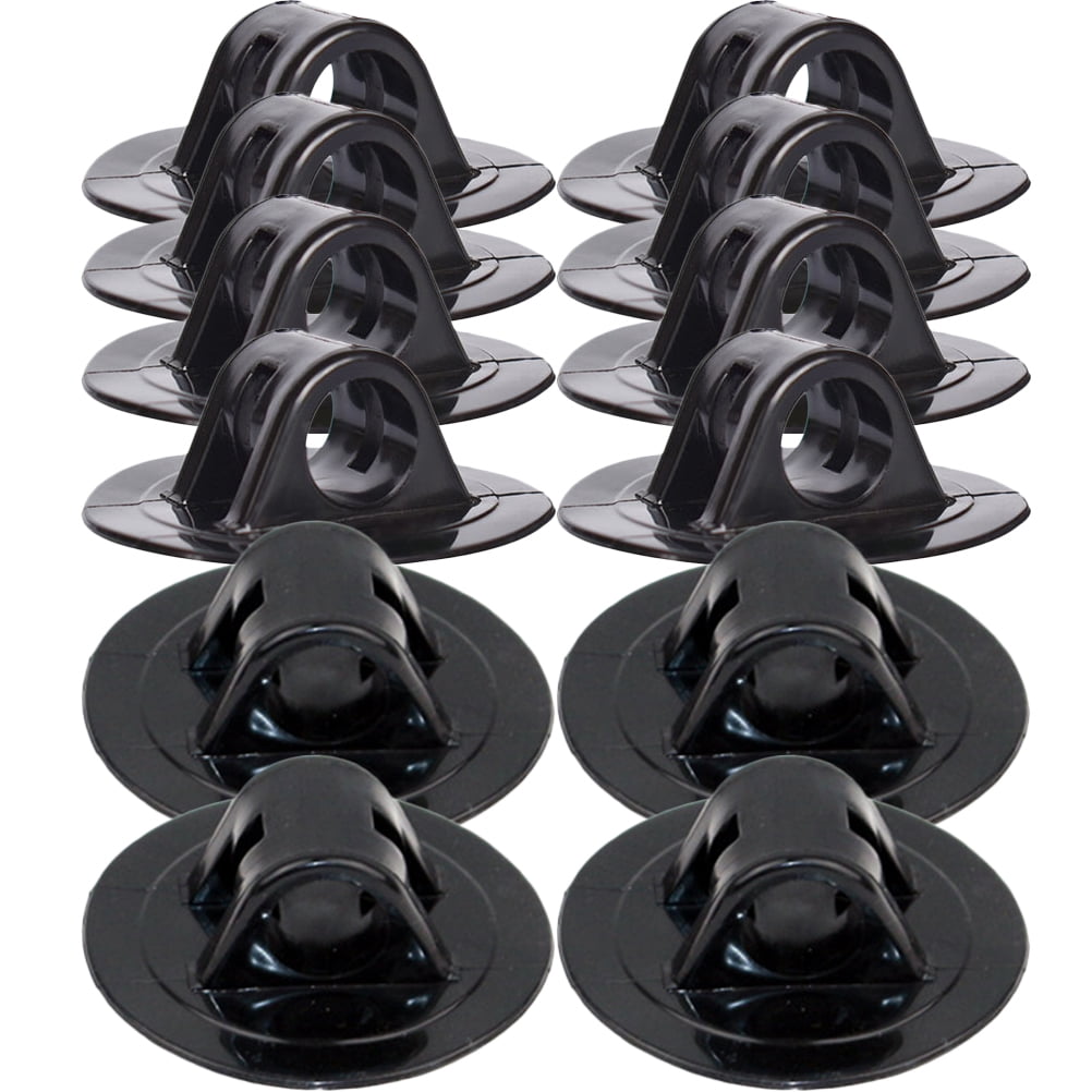 FESTFENDS Boat Accessories Kayak Engine Bracket Black PVC 12Pcs