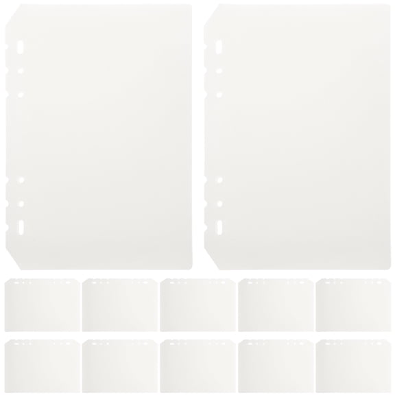 12 Pcs Inner Page Fence Notepad Index Dividers Tabs Binder Clips Folders Plastic Supplies