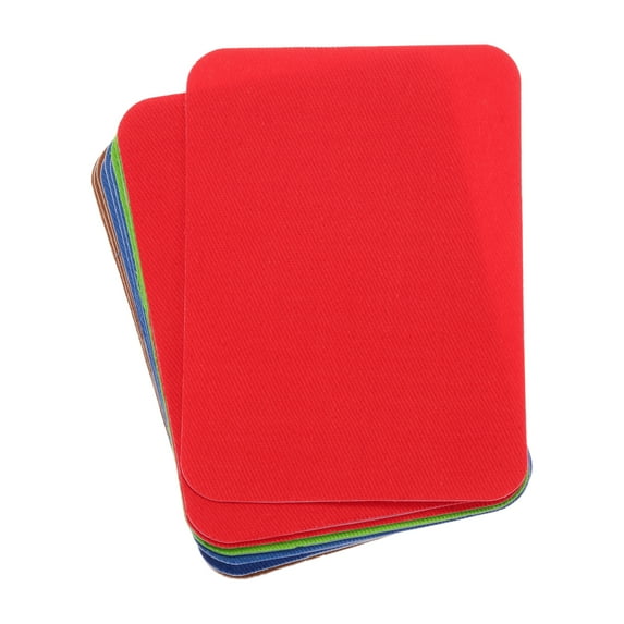 Uxcell 12 Count Iron-on Patches for Clothing Fabric Patches 4.13" x 2.95" Grass Green, Brown, Sapphire Blue, Bright Red