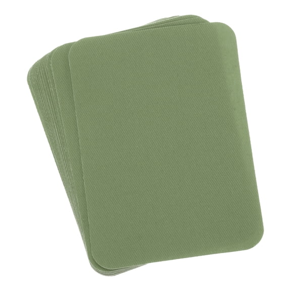 Uxcell 12 Pcs Iron-on Patches for Clothing Fabric Repair Patches Iron-On 4.13" x 2.95" for Clothes Army Green