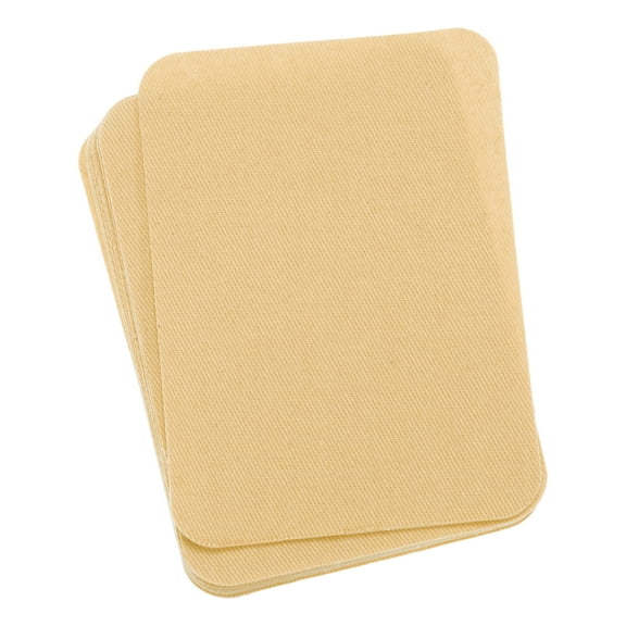 Uxcell 12 Pcs Iron-on Patches for Clothing Fabric Repair Patches Iron-On 4.13" x 2.95" for Clothes Cream
