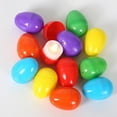 thumbnail image 1 of 12 Pcs Jumbo Plastic Bright Assorted Easter Eggs for Filling Treats, Easter Theme Party Favor, Easter Eggs Hunt, Basket Stuffers Fillers, Classroom Prize Supplies Toy, 1 of 7