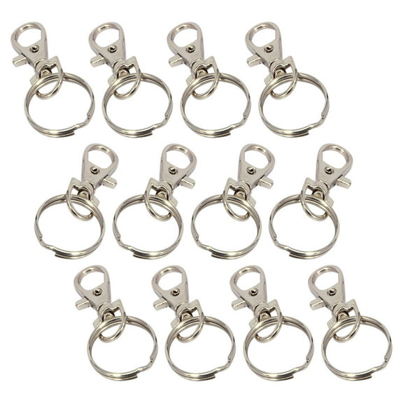 12 Pcs Keychain Lanyard Lobster Clasp Ring Accessories
