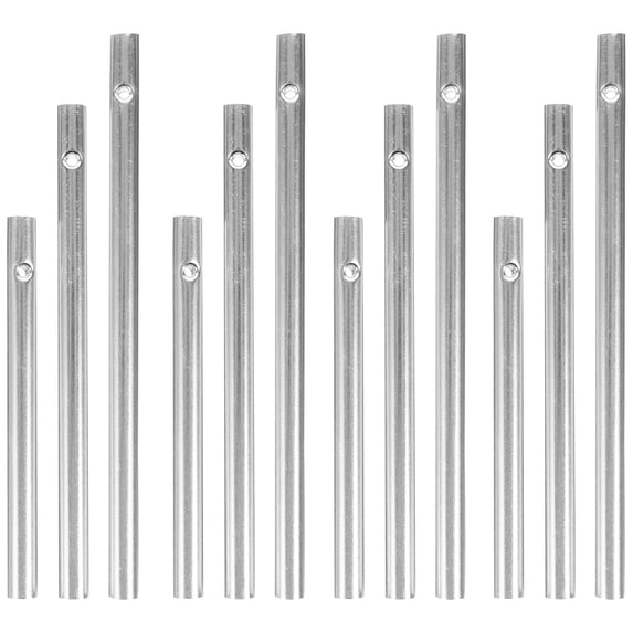 12 Pcs Kit DIY Wind Chimes Bell Tubes Crafts An Fittings Parts Replacement Child