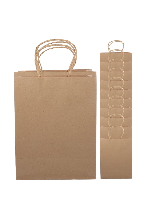 12pcs Reusable Paper Bags for Large Shopping Party Favors and Messenger Use