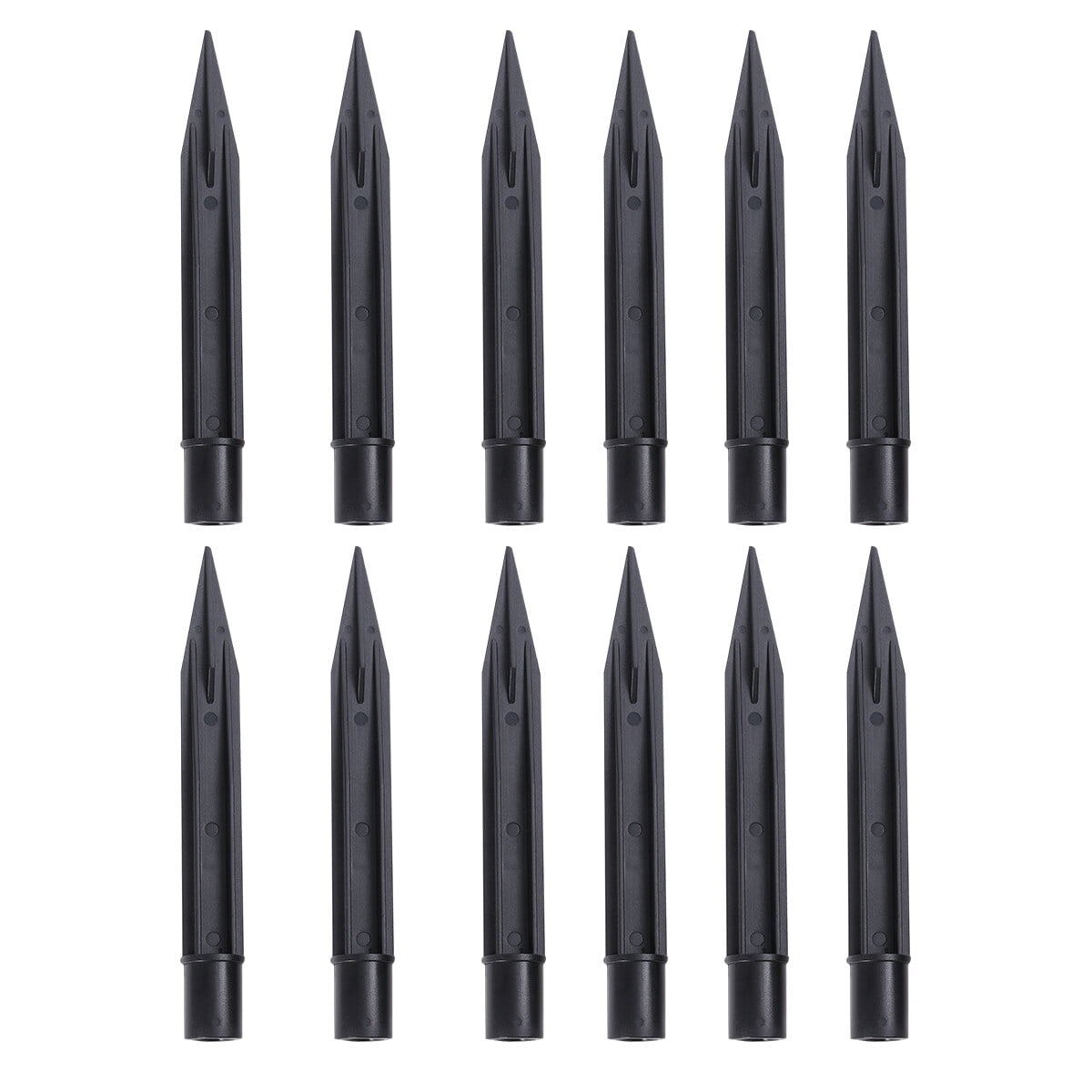 12 Pcs Landscape Spike Ground Spikes Solar Powered Lights Outdoor Lawn Lamp Plug Holder